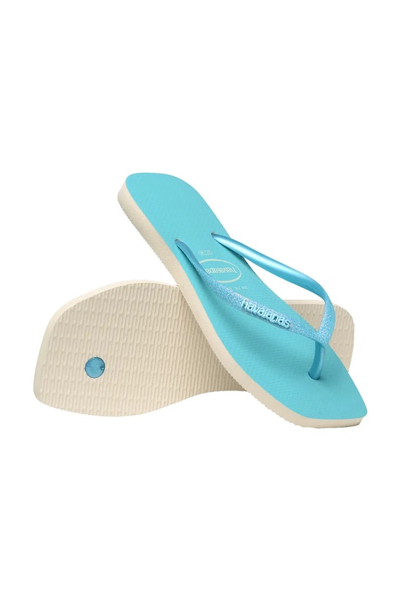 Japonke Havaianas SLIM SQUARE GLITTER turkizna 4148927.8747