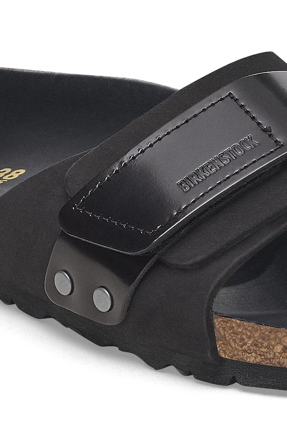 Obuwie Birkenstock klapki nubukowe Oita 1029313 czarny
