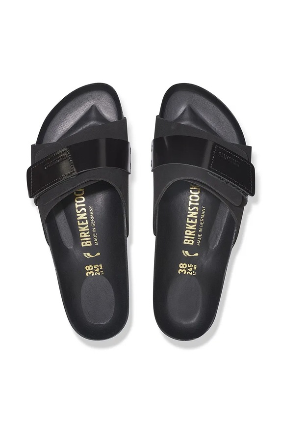 Birkenstock klapki nubukowe Oita 1029313 czarny