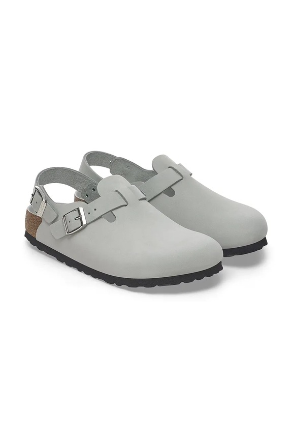Birkenstock Flat heeled Women's nubuck Sandals gray 1029429