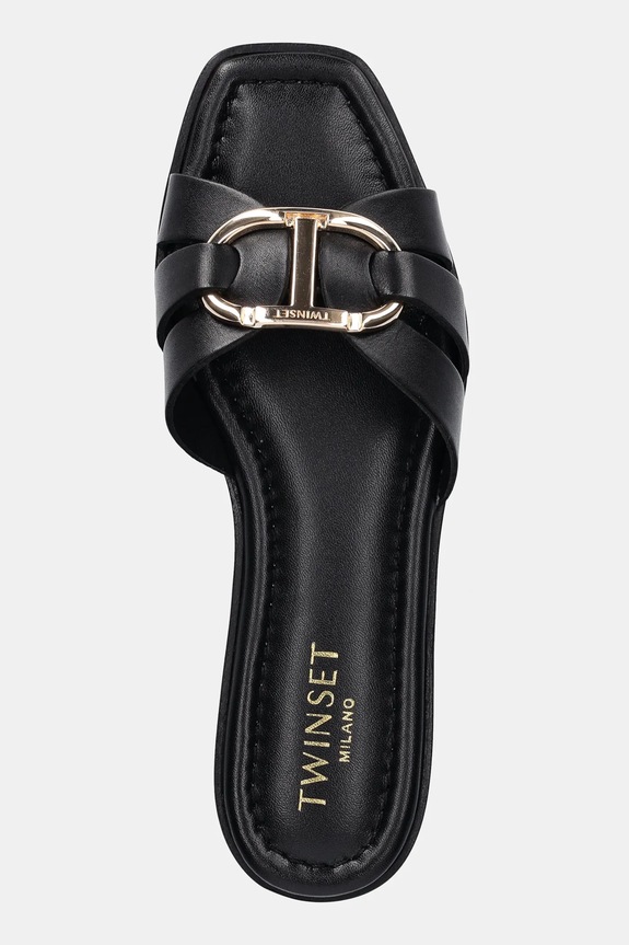 Παντόφλες Twinset μαύρο 251TGT090.00006