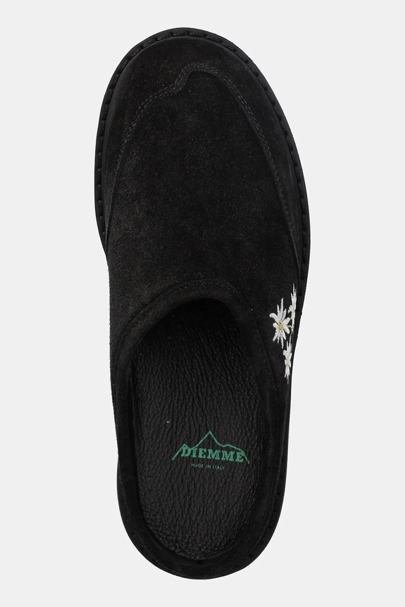 Diemme ciabatte slide in camoscio Maggiore nero DI25SPMAW.M06S006BLK