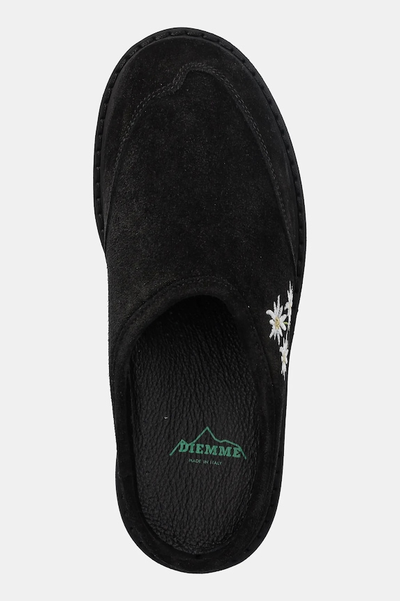 Diemme ciabatte slide in camoscio Maggiore nero DI25SPMAW.M06S006BLK