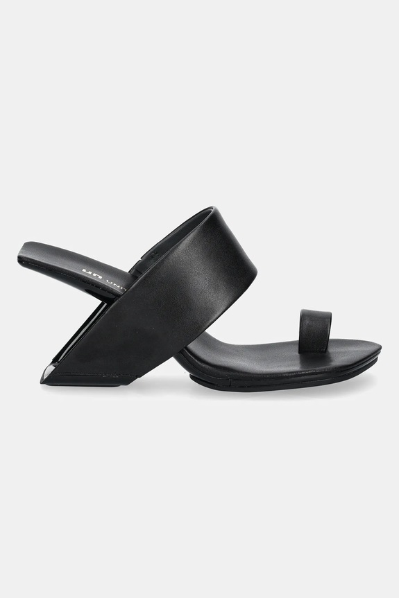 United Nude bőr papucs Loop Toe Hi 1072201162 fekete ZS25