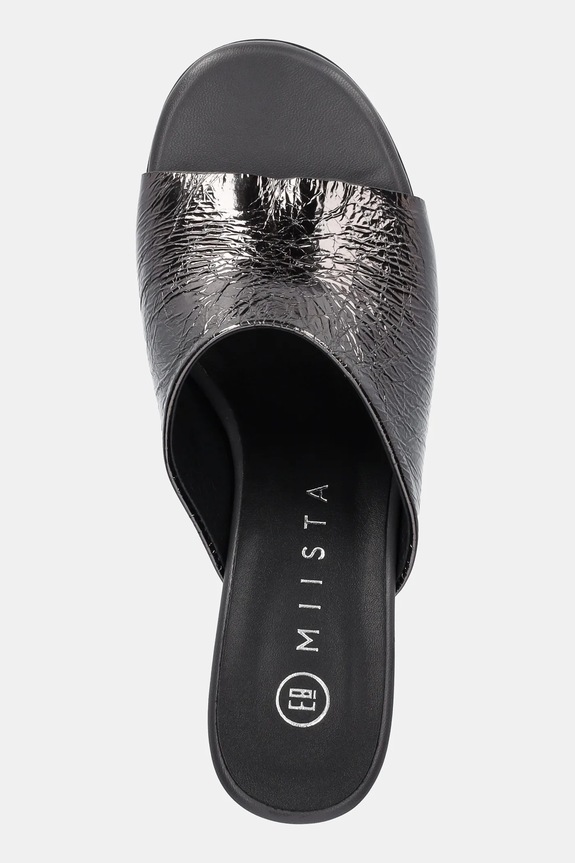 Kožne natikače Miista Talita siva E8.3844