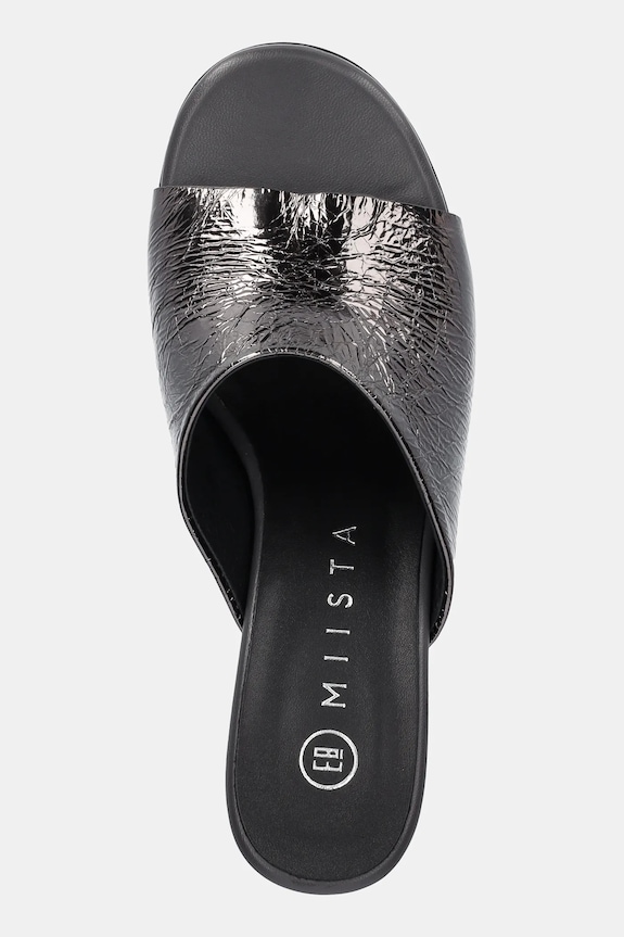 Kožne natikače Miista Talita siva E8.3844