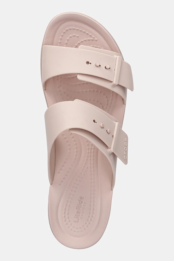 Crocs klapki Brooklyn Buckle Low różowy 211215.6UR