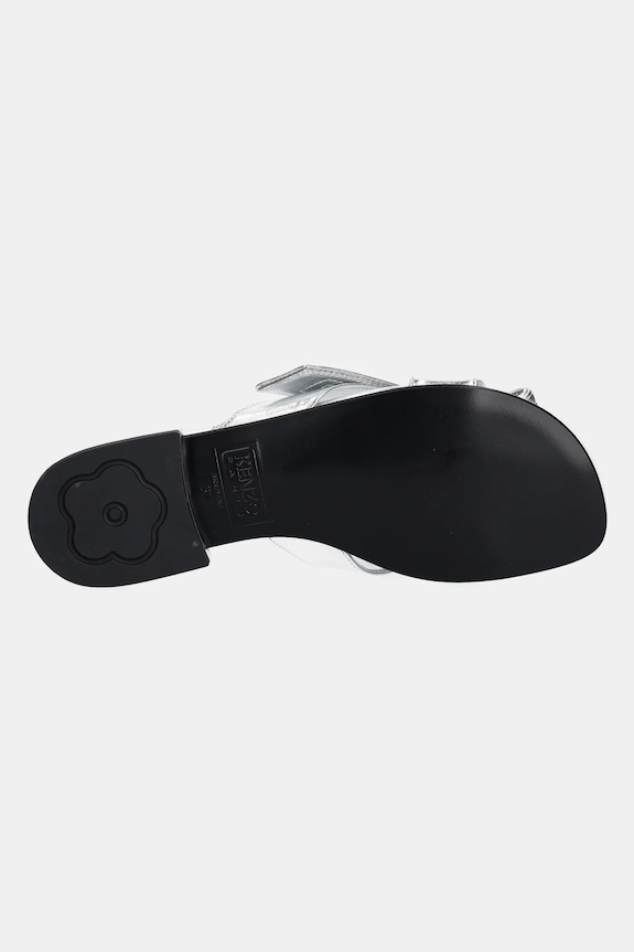 Шкіряні шльопанці Kenzo Mule FE62MU125L77.AG срібний