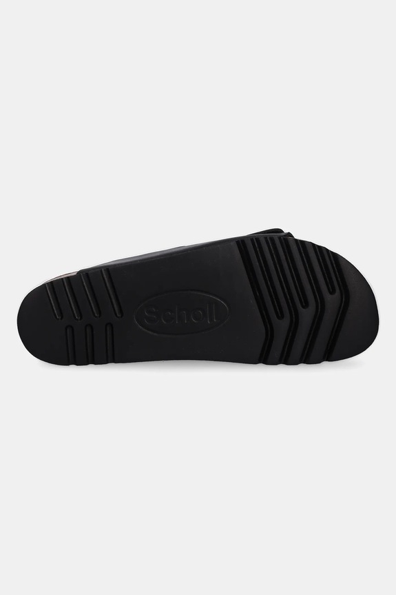 Scholl klapki skórzane JOSEPHINE F318181004 czarny
