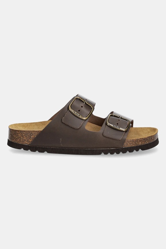 Kožené pantofle Scholl JOSEPHINE F318181590 hnědá SS26