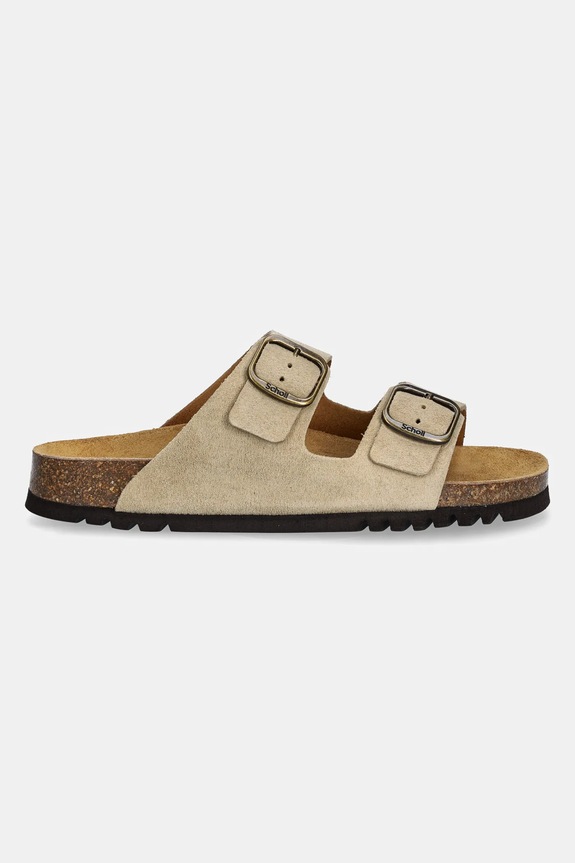 Semišové pantofle Scholl JOSEPHINE F321651002 béžová SS25