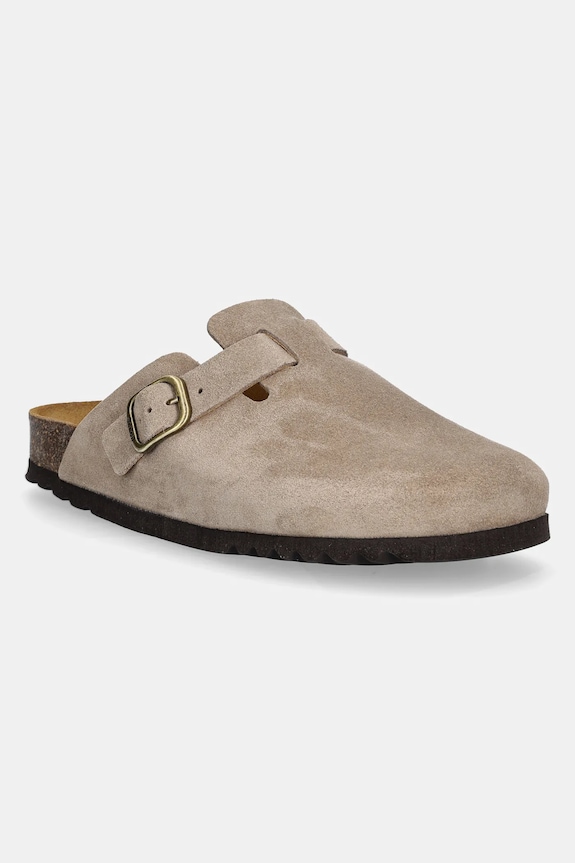 Scholl ciabatte slide in camoscio FAE pelle scamosciata beige F321982361
