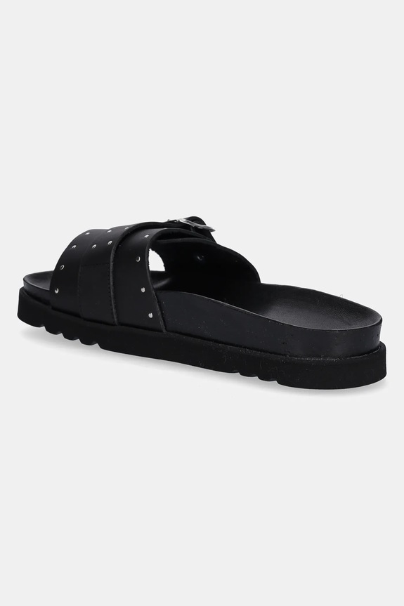 Παπούτσια Δερμάτινες παντόφλες Scholl JOYCE F322421004 μαύρο