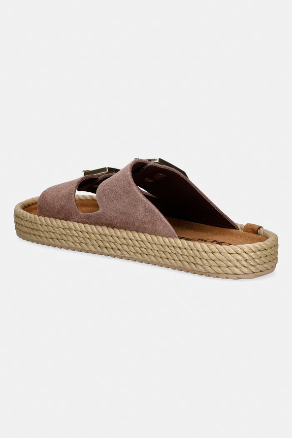 Cipők Bohonomad papucs espadrilles női velúr Sydney SYD.12 barna