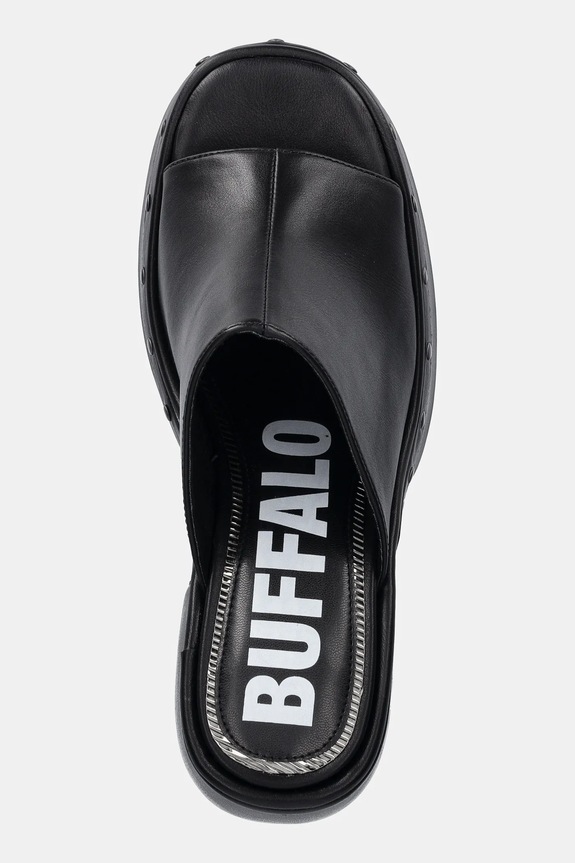 Buffalo klapki Heart Mule czarny 1291603.BLK