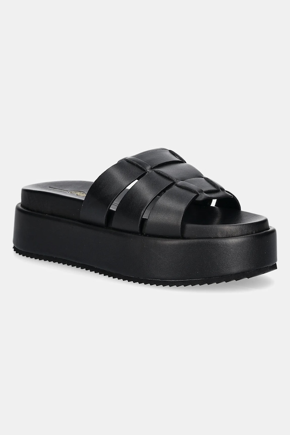 Buffalo ciabatte slide Noa Mule Ms platform nero 1602256.BLK