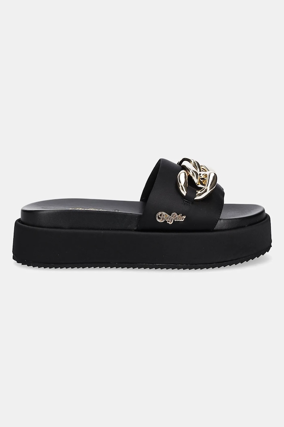 Buffalo papucs Noa Slide Chain 2.0 1602258.BLK fekete SS25