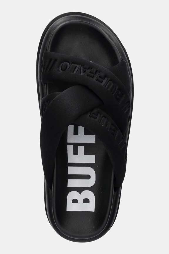 Buffalo papucs Palma Cross fekete 1602277.BLK