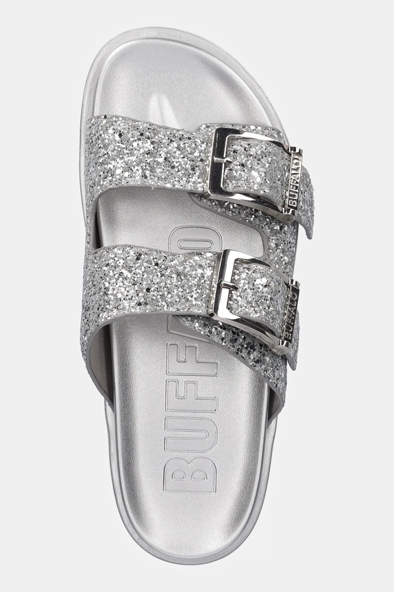 Buffalo klapki Raya Ari Glam srebrny 1602284.SLV