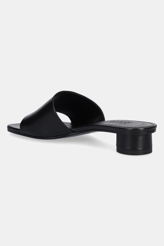 Obuwie MM6 Maison Margiela klapki skórzane S66WP0109.P3628.T8013 czarny