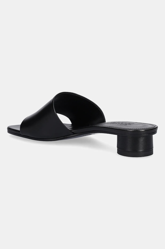 Obuwie MM6 Maison Margiela klapki skórzane S66WP0109.P3628.T8013 czarny