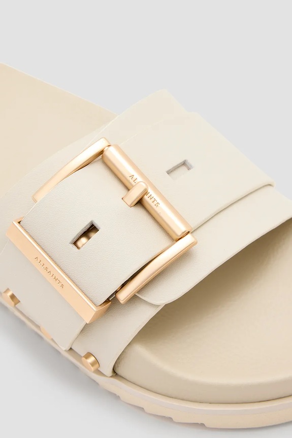 Natikače AllSaints Ellie Stud Slider bež W038FC.CHW