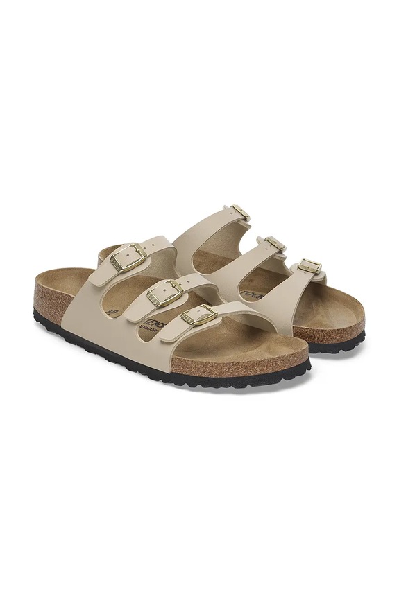 Birkenstock papuci Florida BF bej 1029265