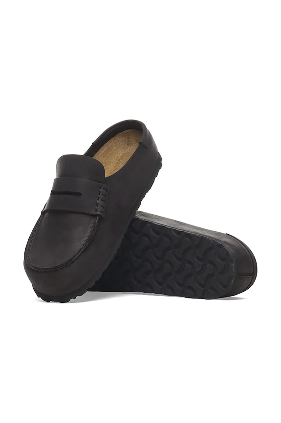 Birkenstock klapki skórzane Naples Wrapped LEOI 1029694