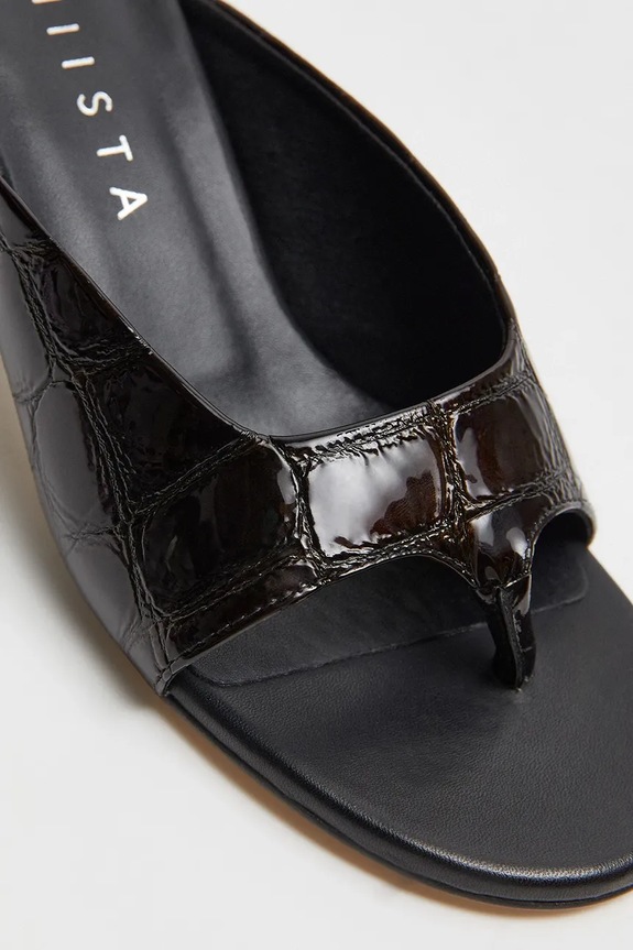 Miista bőr flip-flop Palmira fekete E8.3590