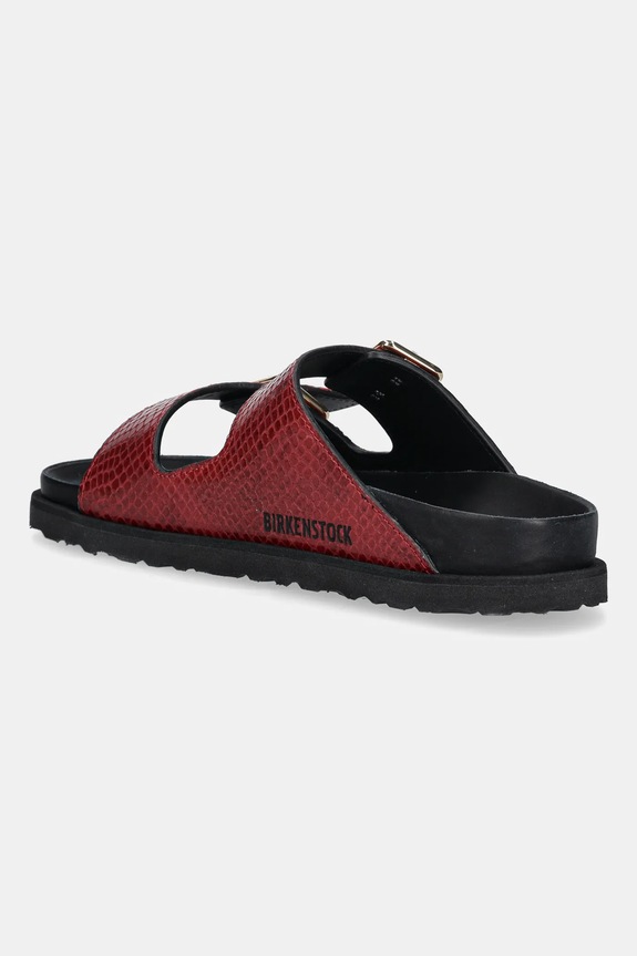 Scarpe Birkenstock 1774 ciabatte slide in pelle Arizona EXQ LE 1030004 granata