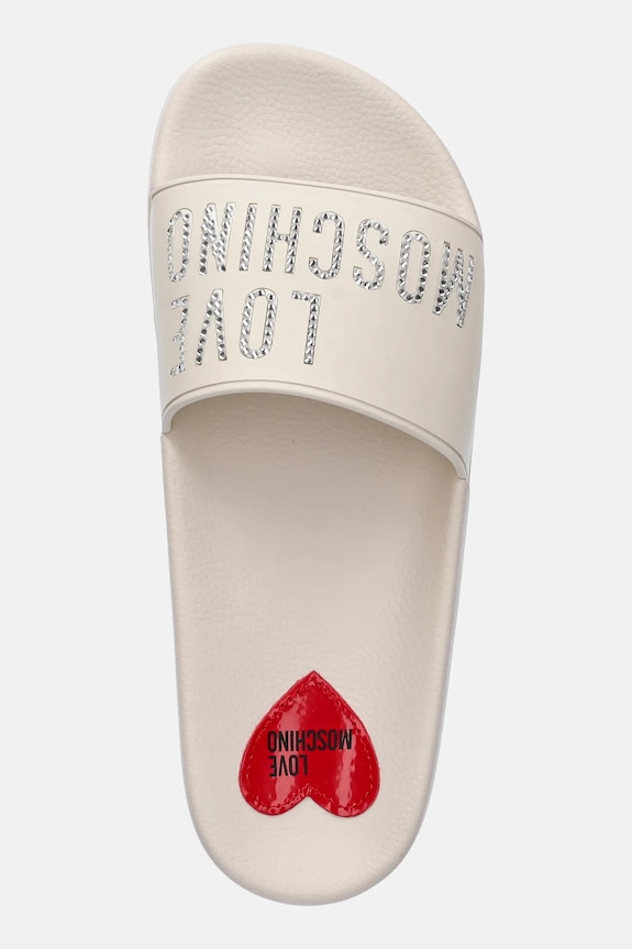 Love Moschino klapki beżowy JA28122G1MI13102