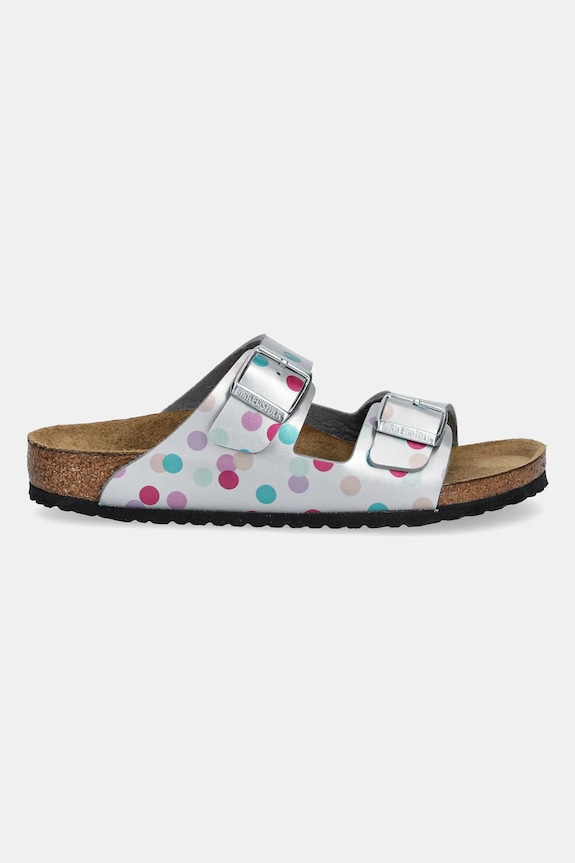 Dětské pantofle Birkenstock Arizona 1029842.26.35 stříbrná SS25