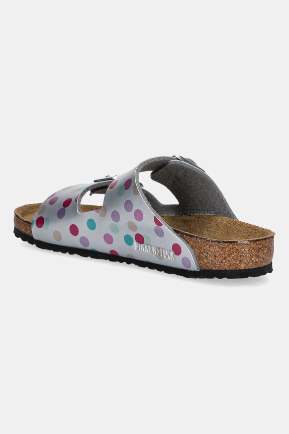 DÍVKA Dětské pantofle Birkenstock Arizona 1029842.26.35 stříbrná
