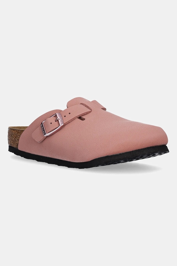 Birkenstock klapki dziecięce Boston tekstylny różowy 1029748.26.35