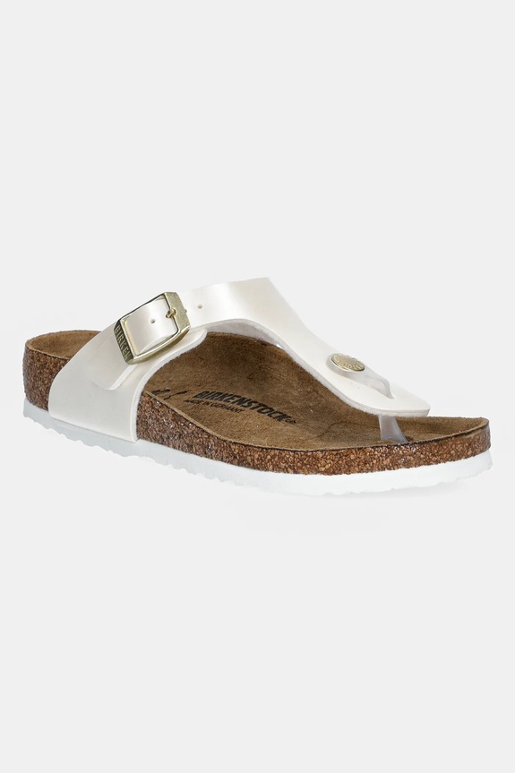 Birkenstock șlapi Gizeh sintetic bej 1029796.30.35