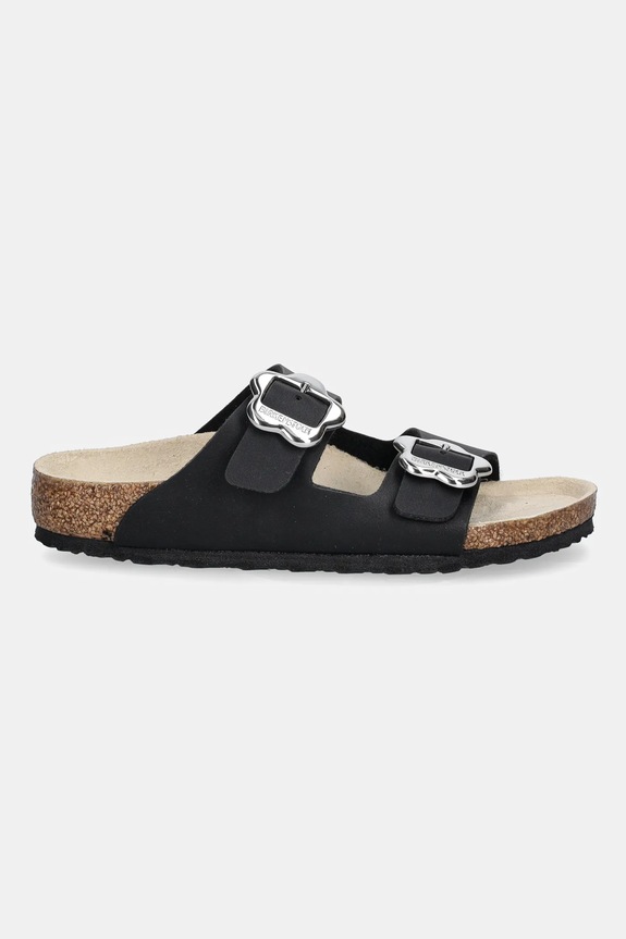 Детские шлепанцы Birkenstock Arizona Flower Buckle 1029844.26.35 чёрный SS25