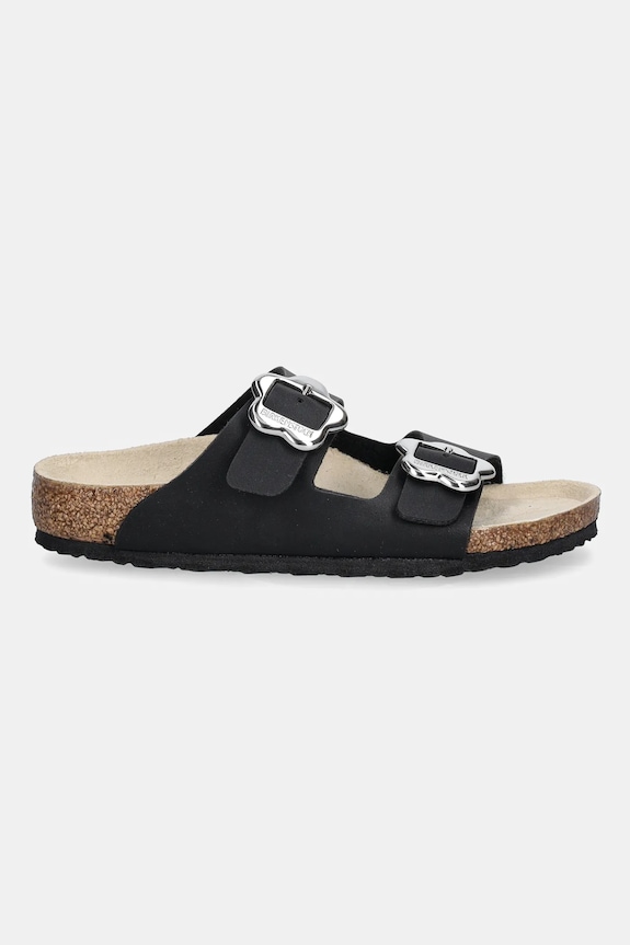 Детские шлепанцы Birkenstock Arizona Flower Buckle 1029844.26.35 чёрный SS25