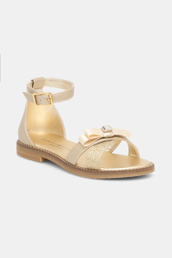 Tommy Hilfiger sandale copii textil aur T4A2.33943