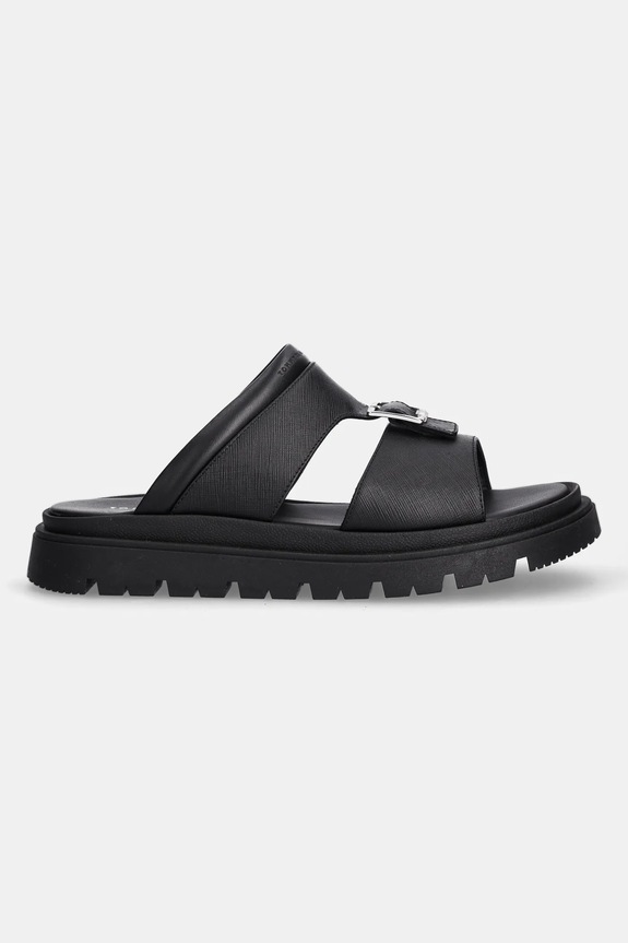 Tommy Hilfiger klapki skórzane T4B2.33948 czarny SS25