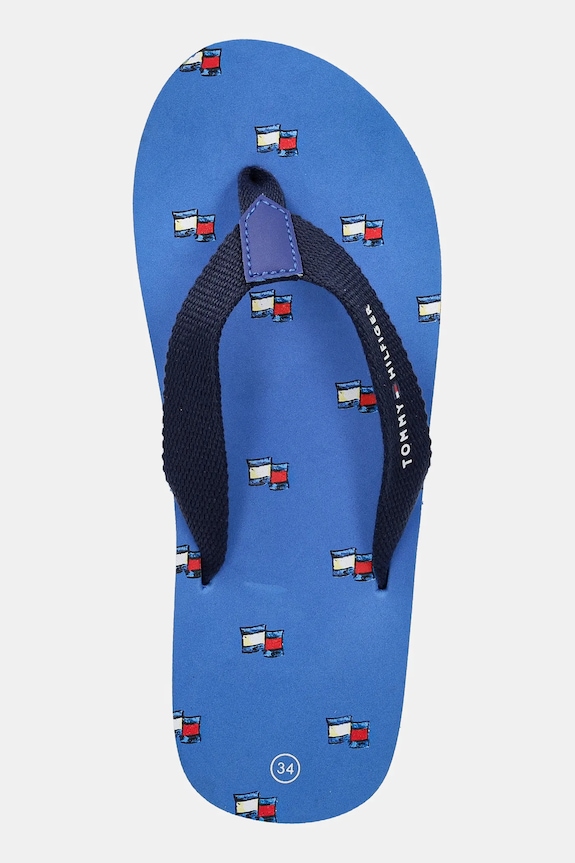 Tommy Hilfiger șlapi copii albastru T3X8.33909