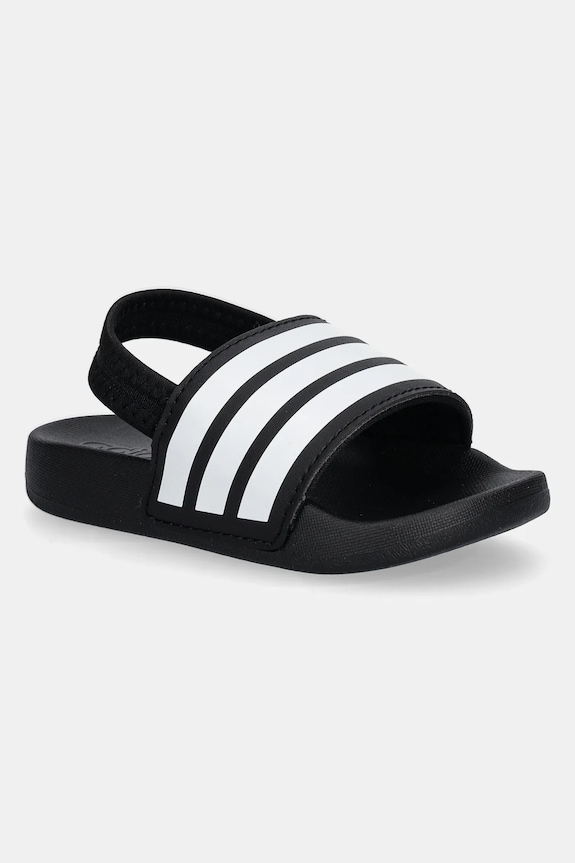 Detské šľapky adidas ADILETTE ESTRAP textilný čierna JR5323