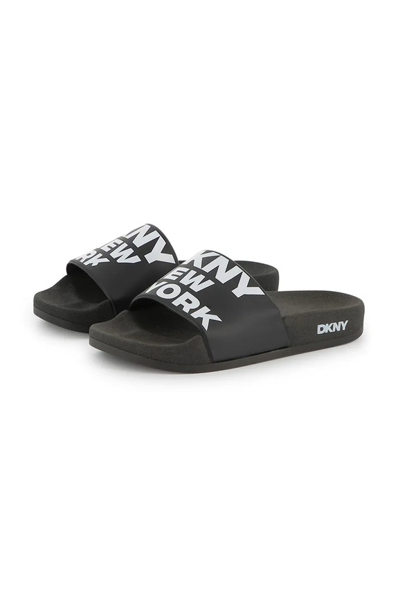 Dkny klapki dziecięce czarny D62086.36.39