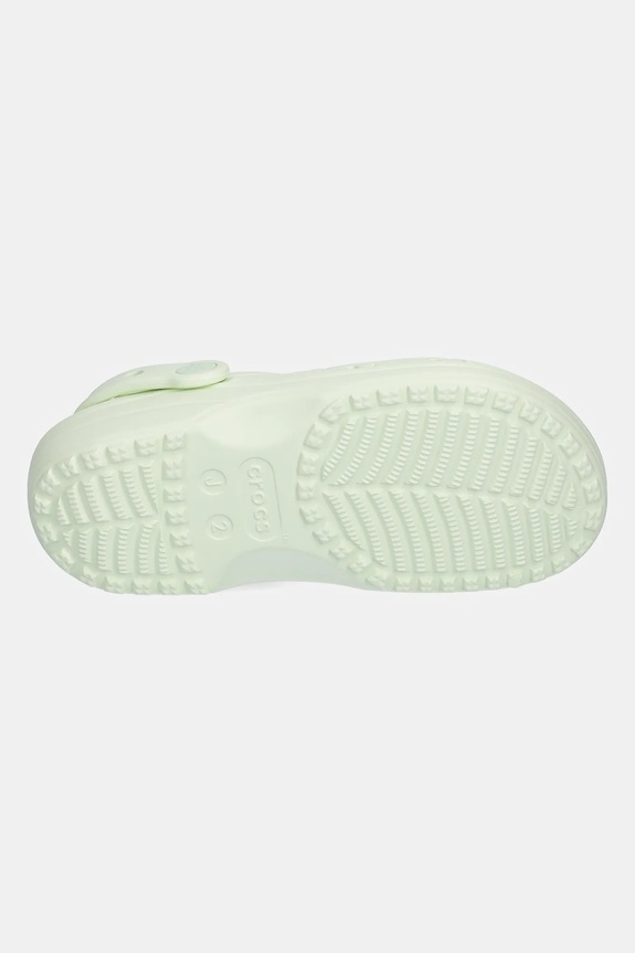 Natikači Crocs CLASSIC FLORAL CUT OUT CLOG KIDS 210943.CROCS.CLASSIC.FL zelena