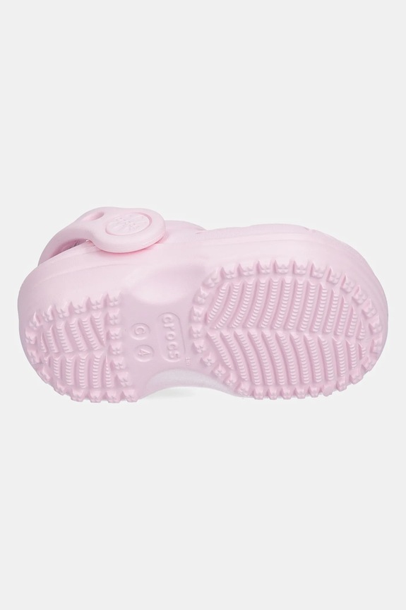 Crocs papuci CLASSIC FLORAL CUT OUT CLOG KIDS 210944.CROCS.CLASSIC.FL roz