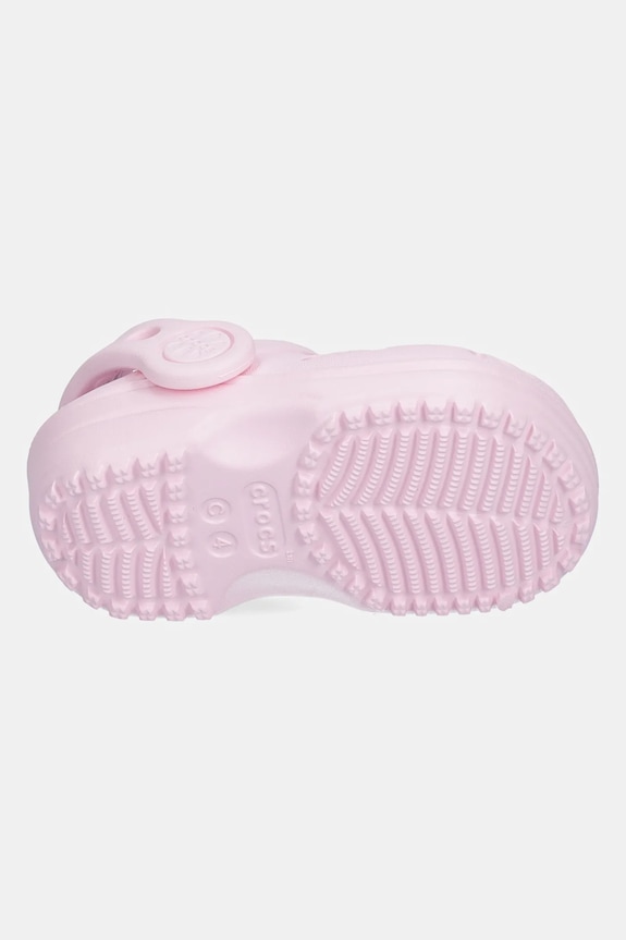 Crocs papuci CLASSIC FLORAL CUT OUT CLOG KIDS 210944.CROCS.CLASSIC.FL roz