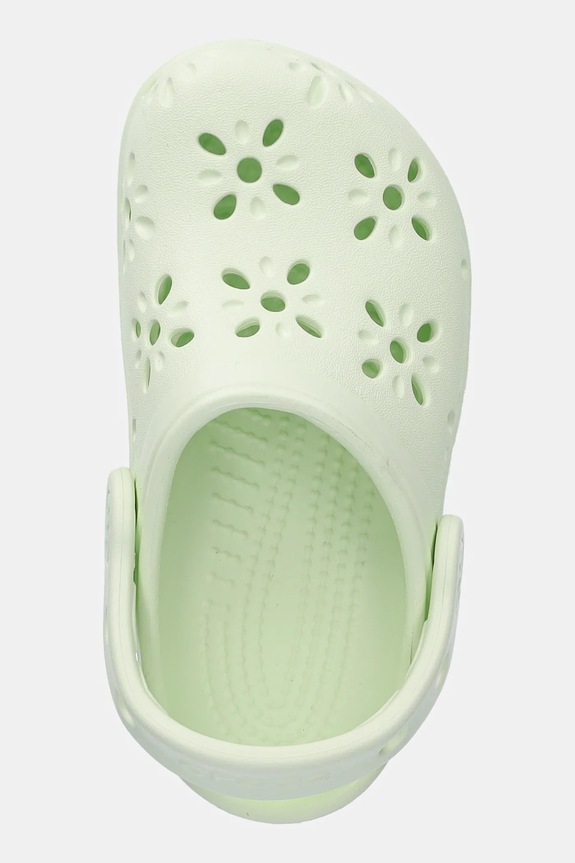 Natikače Crocs CLASSIC FLORAL CUT OUT CLOG KIDS zelena 210944.CROCS.CLASSIC.FL