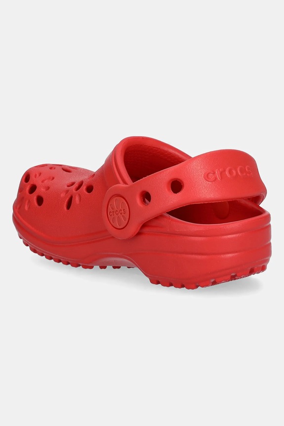 Chlapec Šľapky Crocs CLASSIC FLORAL CUT OUT CLOG KIDS 210944.CROCS.CLASSIC.FL červená