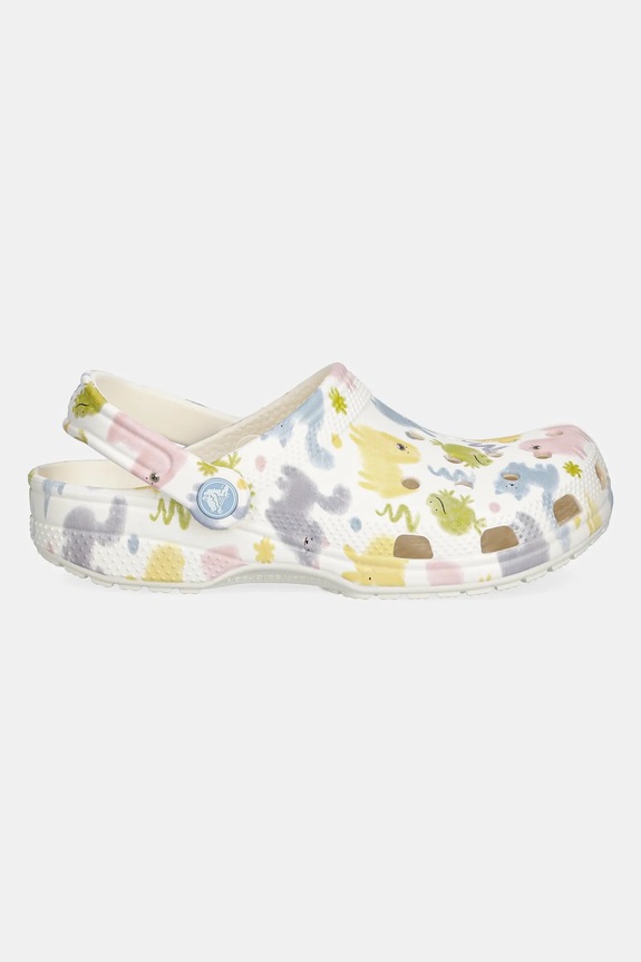 Crocs klapki CLASSIC PASTEL PETS CLOG KIDS 210995.CROCS.CLASSIC.PA biały SS25