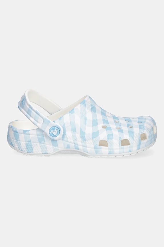 Crocs klapki CLASSIC GINGHAM CLOG KIDS 210988.CROCS.CLASSIC.GI niebieski SS25
