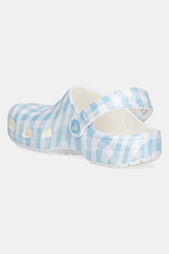 Chłopiec Crocs klapki CLASSIC GINGHAM CLOG KIDS 210988.CROCS.CLASSIC.GI niebieski